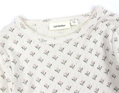 Lil Atelier turtledove blomstret bluse